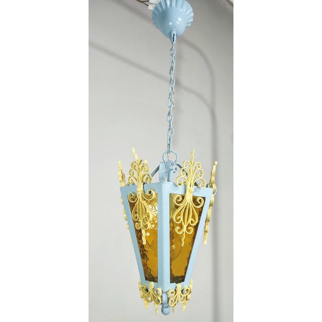 Ceiling Lantern Pendant, Spain, 1980s For Sale - Image 3 of 11