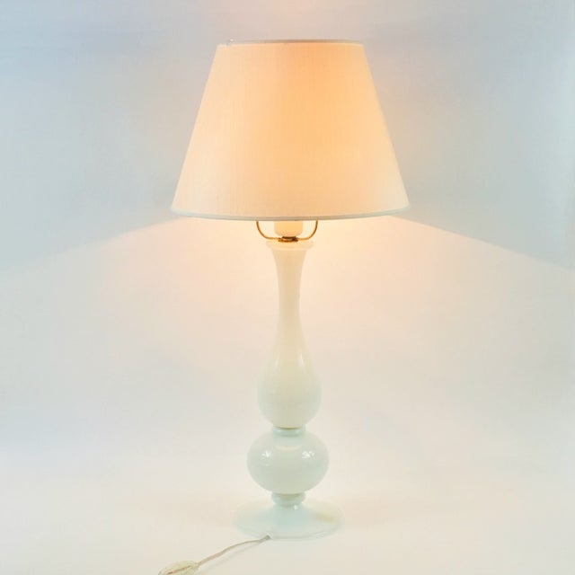 Barovier & Toso Labelled Mid-Century Murano Glass Table Lamp From Barovier & Toso, Italy, 1940s/1950s For Sale - Image 4 of 10