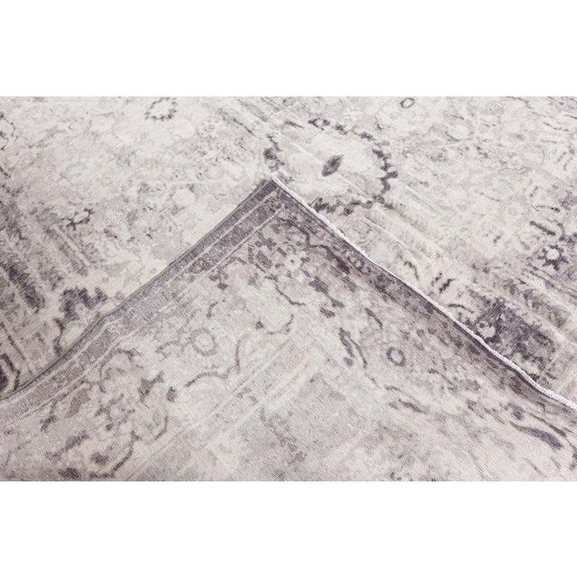Contemporary Eggplant Beige Handmade Wool Rug by Doris Leslie Blau For Sale - Image 9 of 9