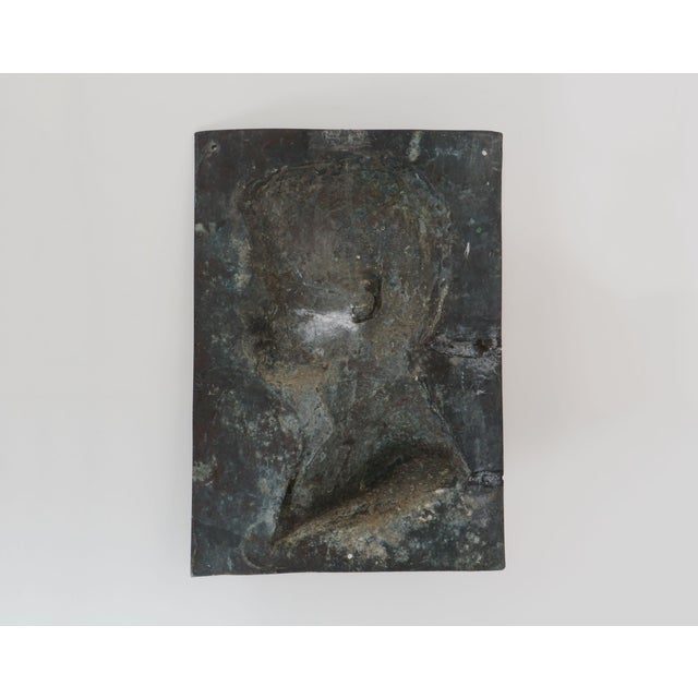 1930s Antique Bronze Bas-Relief Wall Plaque by Ludwig Spiegel, 1930s For Sale - Image 5 of 7
