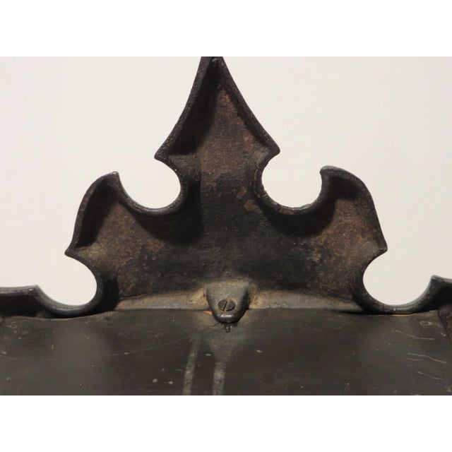 Antique 1850's Mantle Cast Iron Clock For Sale - Image 10 of 13