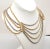 Vintage 1970s Signed Napier Goldtone & Rhodium Plated Festoon Necklace For Sale In Philadelphia - Image 6 of 8