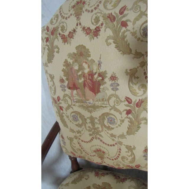 Brown 1980s Pair of Southwood French Decorative Club Arm Chairs For Sale - Image 8 of 14