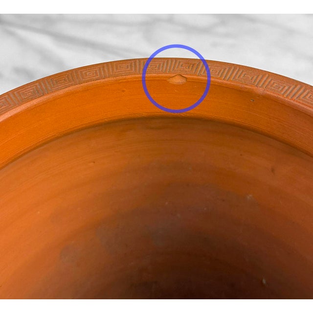 Red Antique Japanese Redware Dragon Planter Jardiniere For Sale - Image 8 of 9