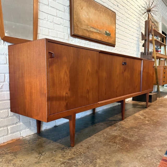 Brown Henry Rosengren Hansen Model 49 Credenza, Teak, Denmark, 1960s For Sale - Image 8 of 12