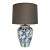 Spectacular early 20th Century classic oriental blue and white porcelain ginger jar converted table lamp in the style of...