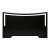 1960s Mid Century Modern Black Lacquer Queen Headboard For Sale