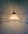 Copper Holophane Pendant Light in Clear Grooved Glass, 1920s For Sale - Image 8 of 10
