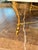 Vintage Italian Gilded Iron and Travertine Coffee Table For Sale - Image 4 of 9