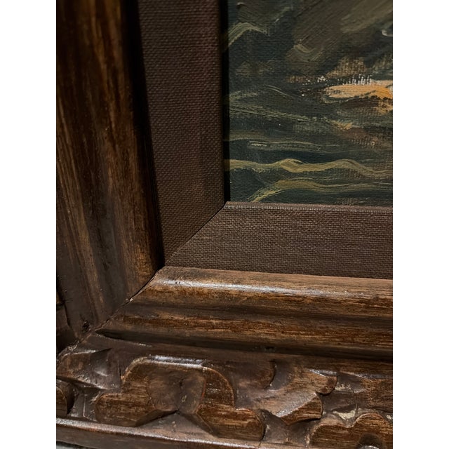Chocolate 1971 Original Acrylic on Canvas Painting by James L. Reed in Original Wood Frame For Sale - Image 8 of 10