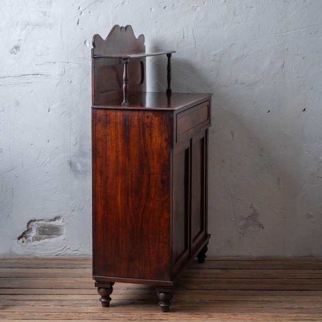 Wood English Mahogany Chiffonier, 19th Century For Sale - Image 7 of 18