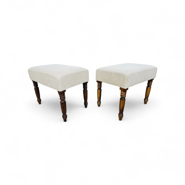 English Poufs, 1800s, Set of 2 For Sale - Image 12 of 12