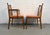 Set of Eight Mid 20th Century Floral Upholstered Walnut Dining Chairs For Sale - Image 4 of 12