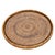 Farmhouse Artifacts Rattan 16" Round Serving Tray, Honey Brown with Glass Insert For Sale - Image 3 of 9