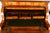 Wood 1970s Striking Italian Inlaid Tambour Secretary Desk / Petite Marquetry Writing Desk With Automatic Roll Top For Sale - Image 7 of 9