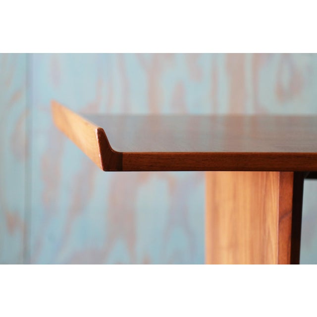 Mid-Century Modern 1950s Harvey Probber (Attr.) Mid Century Walnut Advent Executive Desk Mid Century For Sale - Image 3 of 12