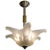 French Star Shaped Frosted Chandelier Attributed to Des Hanots For Sale - Image 12 of 13