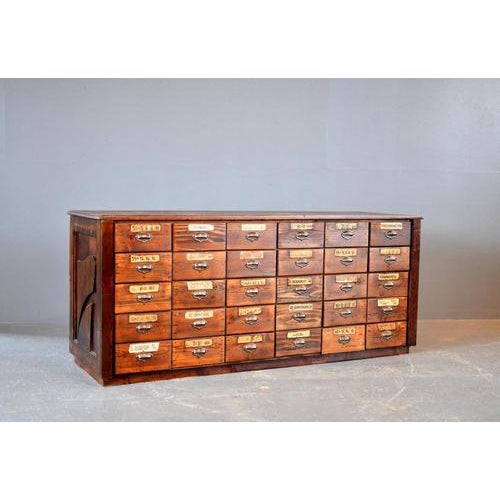 Art Nouveau Ironmongers Shop Counter Drawers, 1890s For Sale - Image 3 of 14