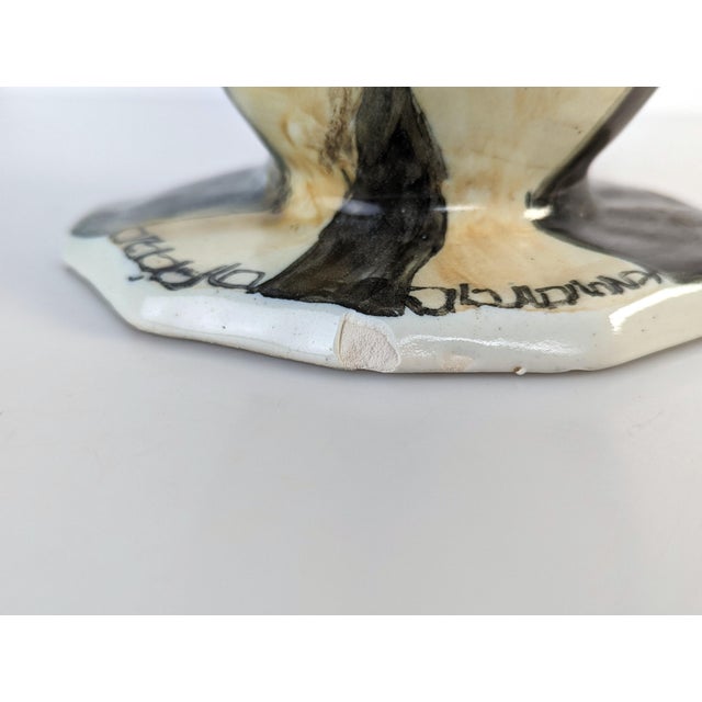 Biomorphic Ceramic Sculpture Vase by Pol Chambost, 1980s For Sale - Image 8 of 10