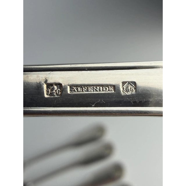 1960s Vintage Vendôme Oyster Forks from Christofle, 1950s, Set of 12 For Sale - Image 5 of 13