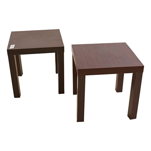 Vintage Laminated Wood Coffee Tables, Set of 2 For Sale
