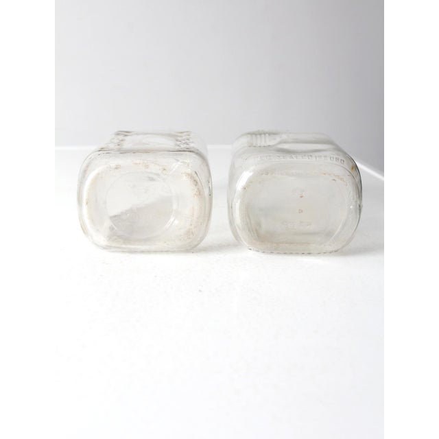 Mid 20th Century Vintage Glass Milk Jugs Pair For Sale - Image 5 of 9