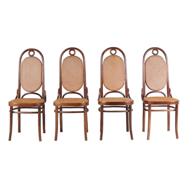 Long John Chairs from FMG, Poland, 1950s, Set of 4 For Sale