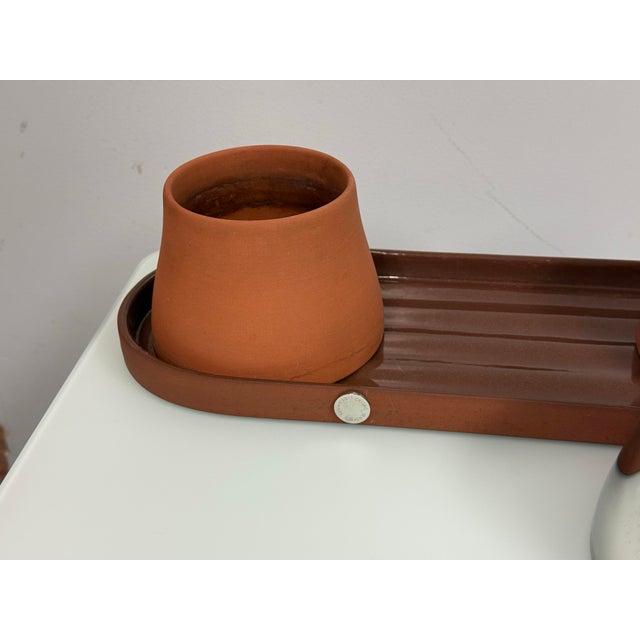 2010s Georg Jensen Terra Tray + Three Pots Set For Sale - Image 5 of 12