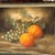 Antique Signed Oil on Board Still Life Painting of Oranges & Grapes; Wood Frame With Carved Details For Sale - Image 4 of 10