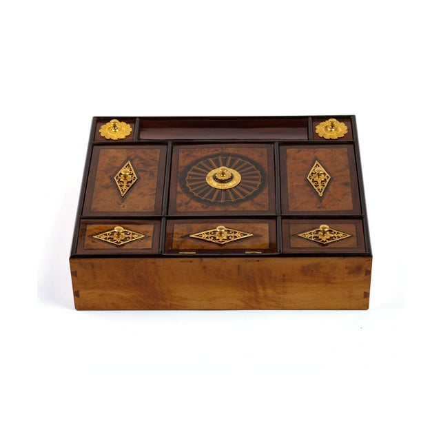 Austrian Empire Sewing and Writing Box attributed to Franz D. Detler, Vienna, 1805-1820 For Sale - Image 4 of 10