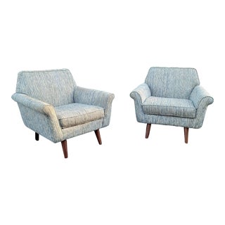 Jonathan Louis "Craig" Club Chairs- Pair For Sale