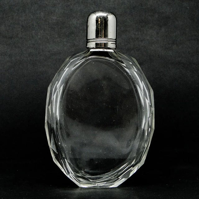 Art Deco Crystal Flask, France, 1930s For Sale - Image 9 of 9