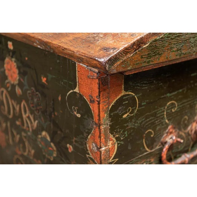 Early 19th Century Swedish Marriage or Dowry Chest For Sale - Image 6 of 16