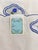 Vintage Linen Cocktail Napkins - Blue Embroidered Floral - Set of 6 – Scalloped Edge (Portugal) For Sale - Image 4 of 6