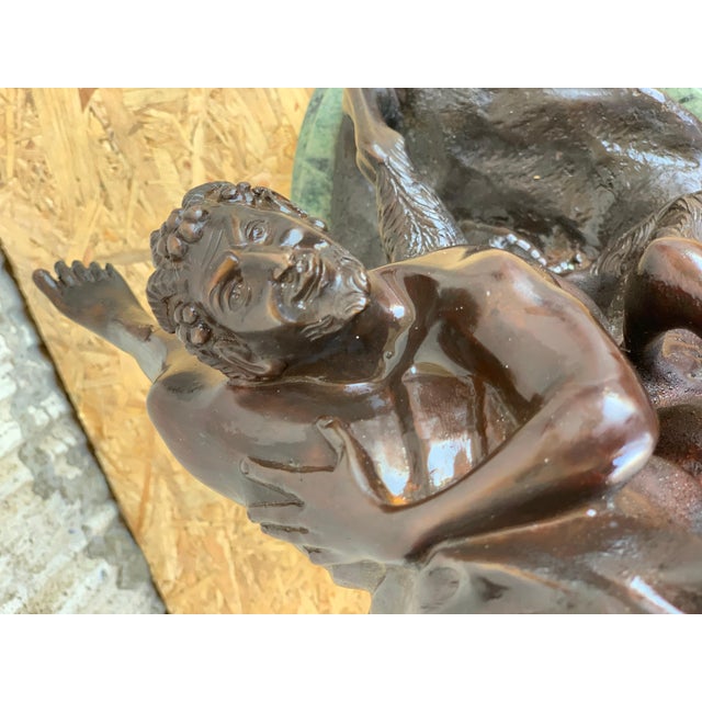Early 20th Century Cast Bronze Statue of a Cherub Angel Signed by Ferdinando de Luca, Italy For Sale In Miami - Image 6 of 18