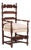 French Arts & Crafts Turned Armchair, 19th C. For Sale