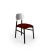 Set of 4, bokken upholstered chair, black & silver, rosso by colé italia with bellavista/piccini dimensions: h 81.7 d 49 w...