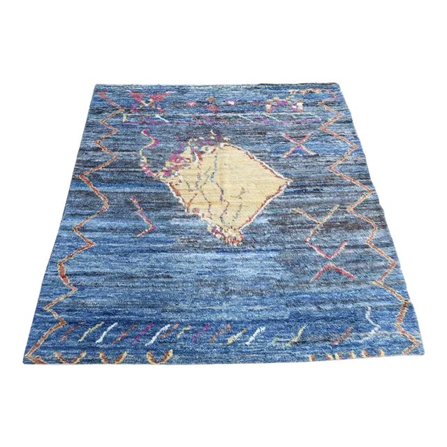 Abstract Moroccan Design Rug 7'9"x9'7" For Sale