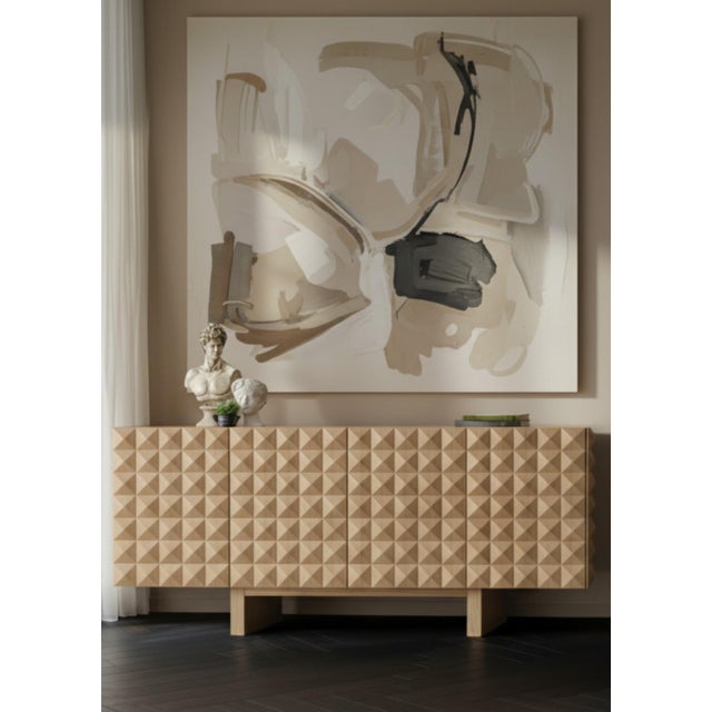 Teatro Spike Design Luxury Wood Architectural Sideboard For Sale - Image 9 of 11
