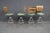 Set of 4 Mid-Century Modern Walnut & Chrome Swivel Bar Stools For Sale - Image 9 of 9