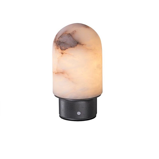 Aloadecor Natural Spanish Alabaster Rechargeable Table Lamp With Dimmable Led For Sale - Image 9 of 9