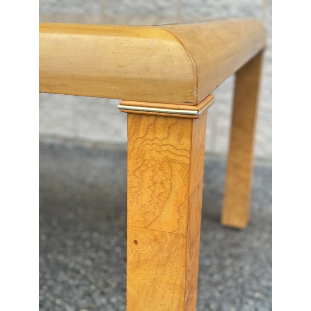 Mid-Century Modern Mid- Century American of Martinsville Parsons Dining Table With Leaf For Sale - Image 3 of 12