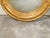 Gold Pair of English Giltwood 1940s Round Convex Mirrors with Carved Oak Leaves For Sale - Image 8 of 11