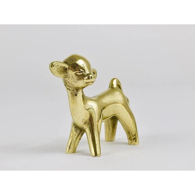 Mid-Century Calf Cow Brass Figurine from Herta Baller, Austria, 1950s For Sale - Image 4 of 10