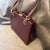 A 1960s Gucci Vintage Red Leather and Brass Hardware Evening Bag For Sale - Image 6 of 18