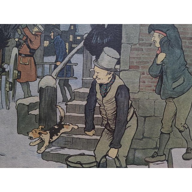 Cecil Aldin, It Snowed on Christmas Eve, 1930, Lithograph, Framed For Sale - Image 3 of 7