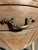 Tan Vintage French Provincial Pair of 3-Drawer Nightstands With Curved Front and Brass Bail Pulls For Sale - Image 8 of 17