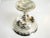 Antique Mercury Glass Silver Hand Painted Vase For Sale - Image 4 of 5