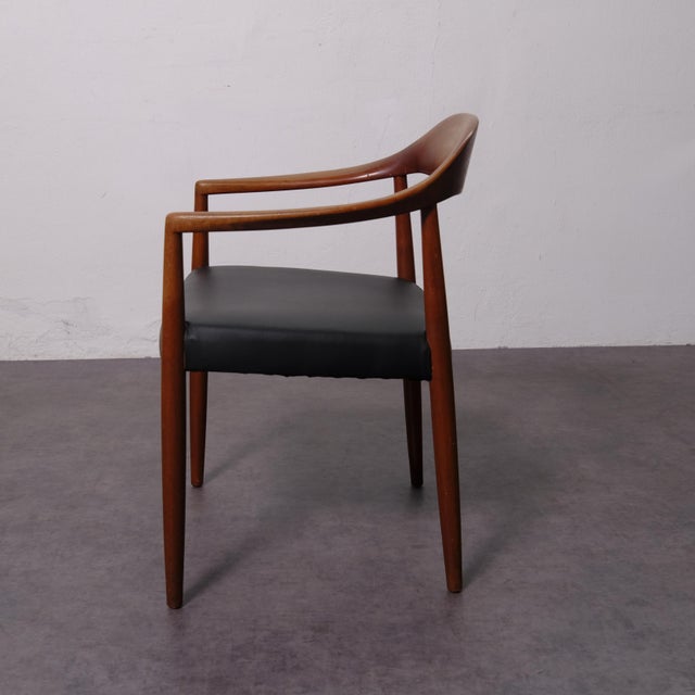 Vintage Danish Armchair in Solid Wood, 1950s For Sale - Image 17 of 18