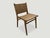 Andrianna Shamaris Modern Chair Series Single Backed Leather Woven Chair For Sale - Image 4 of 6